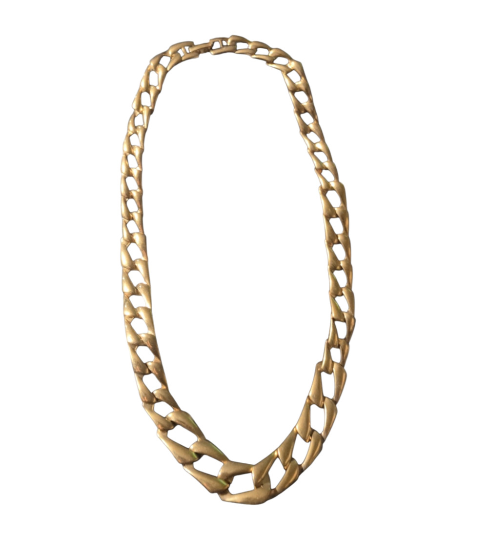 Vintage Napier Gold Tone Chunky Link Statement Chain Necklace